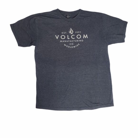 VOLCOM‎ gray t-shirt skateboarding short sleeve tee L - Picture 1 of 7